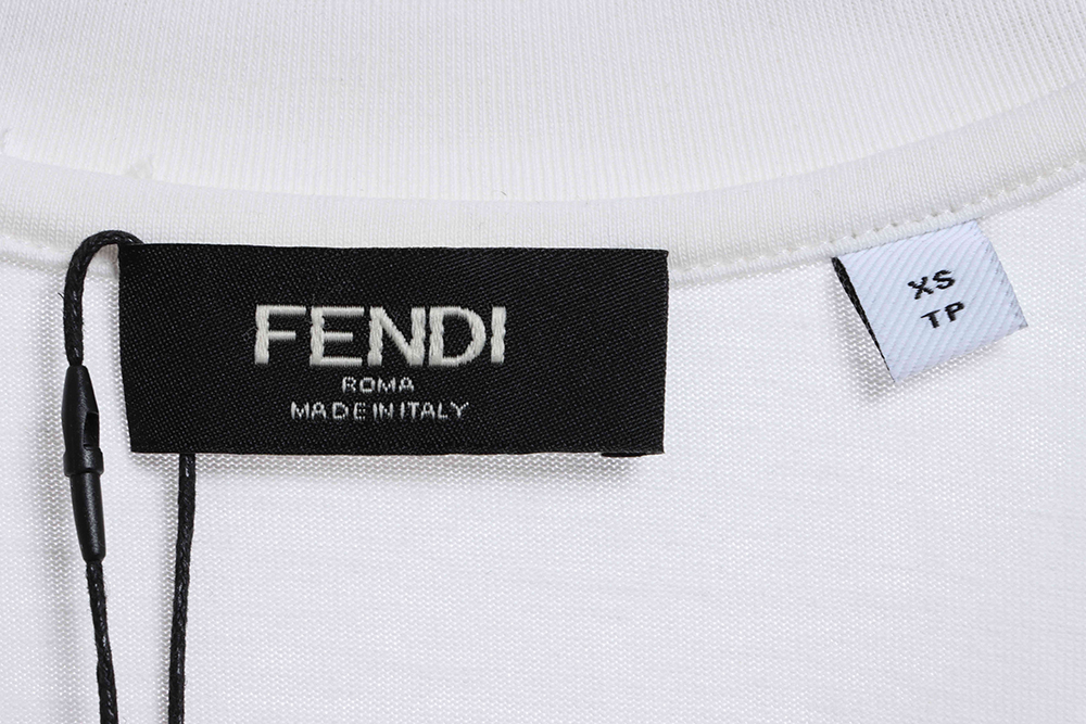 Fendi Graffiti Logo Letter Short Sleeve
