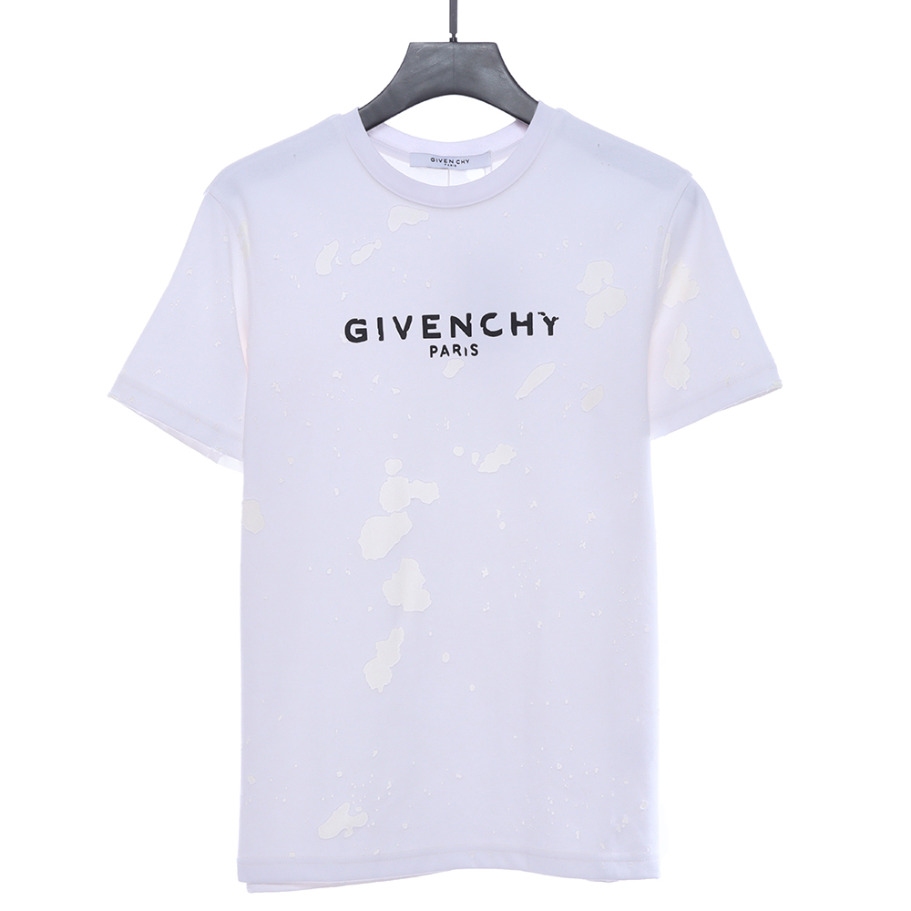 Givenchy letter print hole short sleeve TSK3