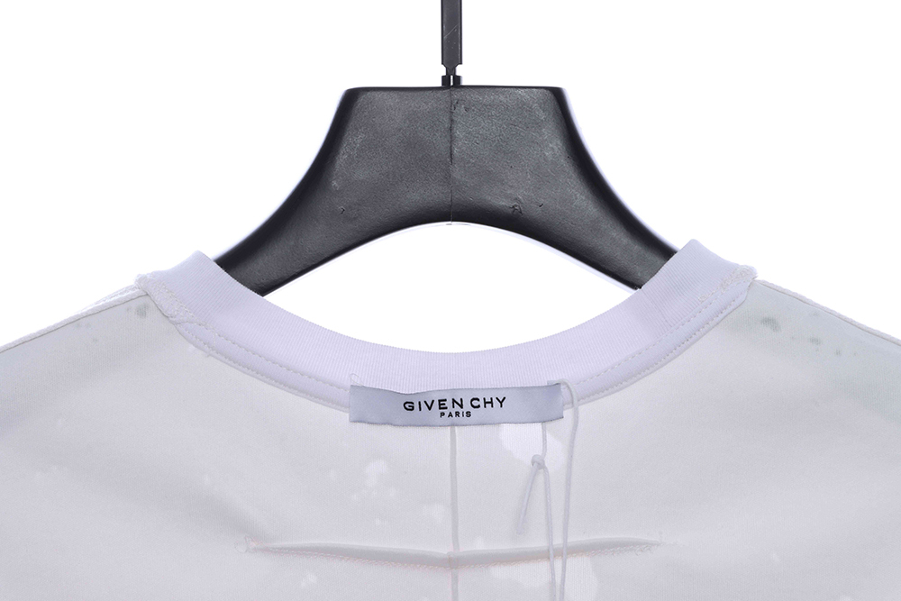 Givenchy letter print hole short sleeve TSK3