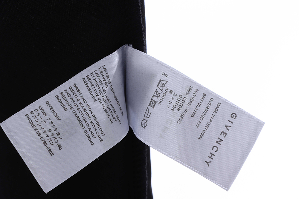 Givenchy letter print hole short sleeve TSK2