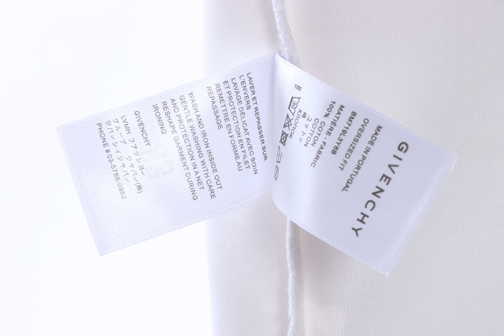 Givenchy letter print hole short sleeve TSK3