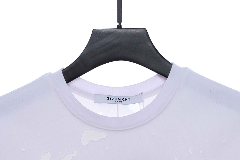Givenchy letter print hole short sleeve TSK3