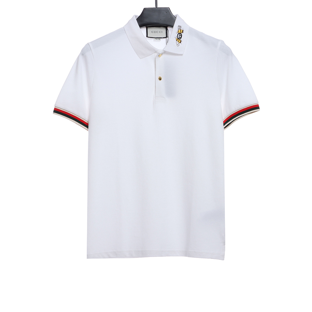Gucci collar bee embroidery POLO TSK1