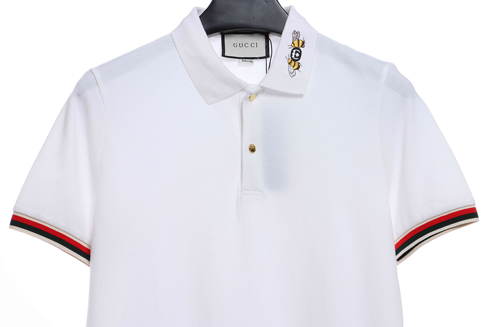 Gucci collar bee embroidery POLO TSK1