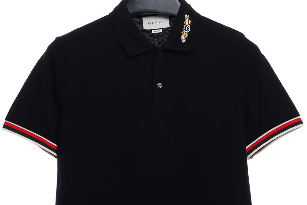 Gucci collar with bee embroidery POLO