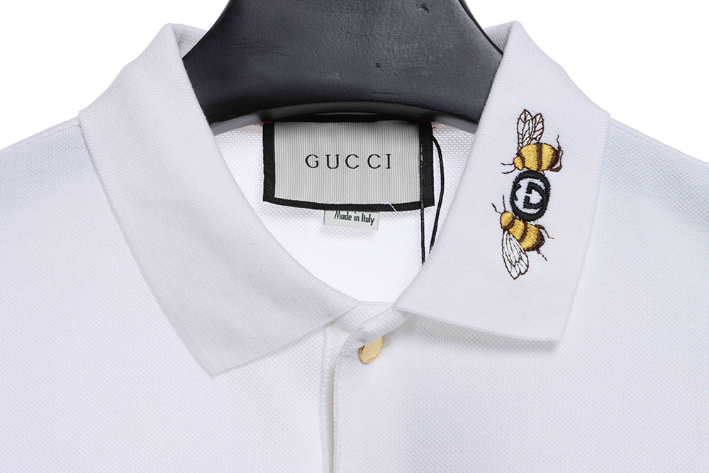 Gucci collar bee embroidery POLO TSK1