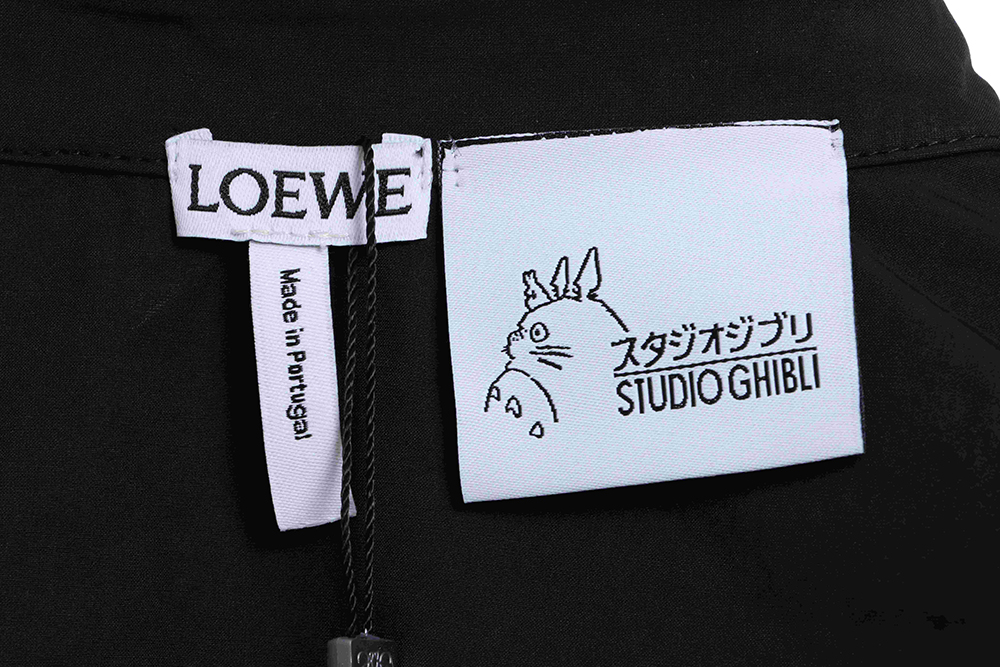 Loewe co-branded small flame embroidery short-sleeved shirt TSK1