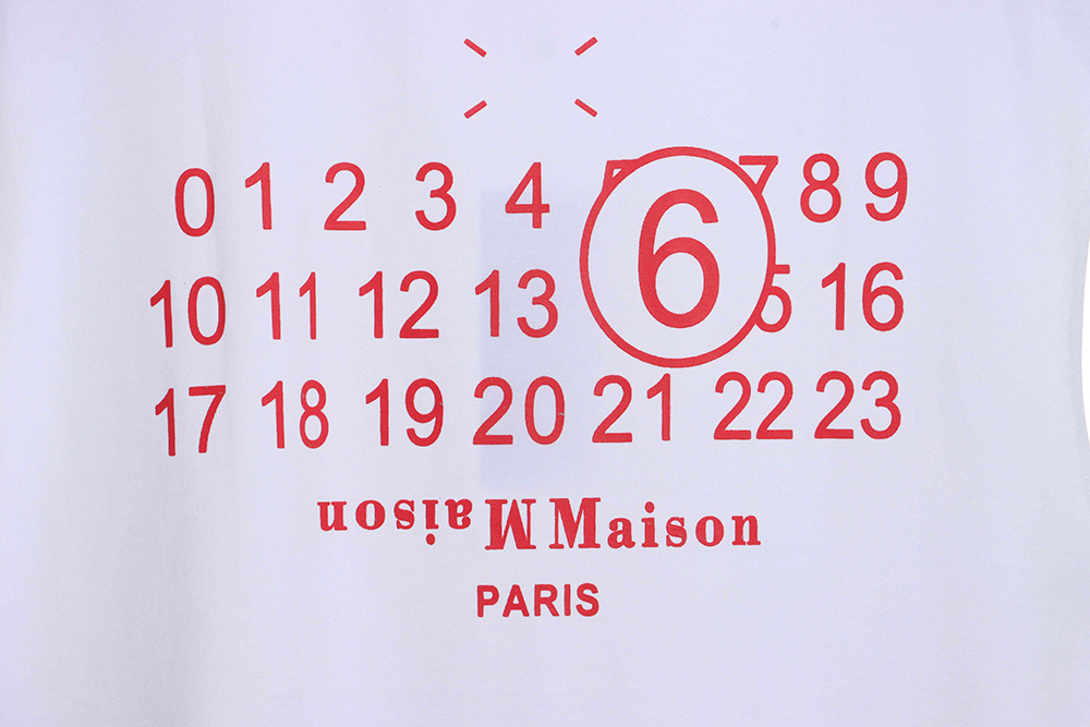 Margiela Calendar Print Tank Top,Maison Margiela
