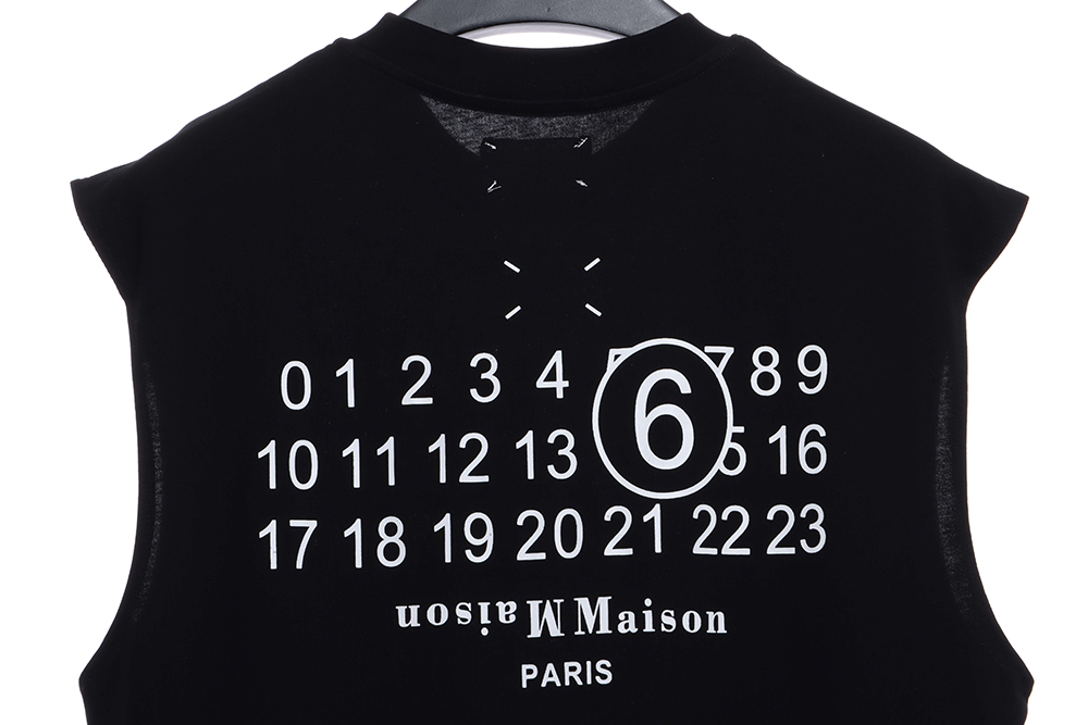 Margiela Calendar Print Tank Top TSK1