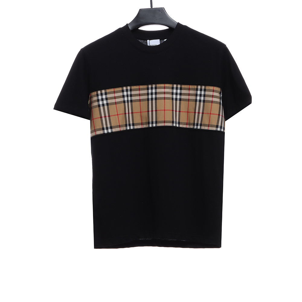 Burberry Classic Plaid Panel Short Sleeve TSK1