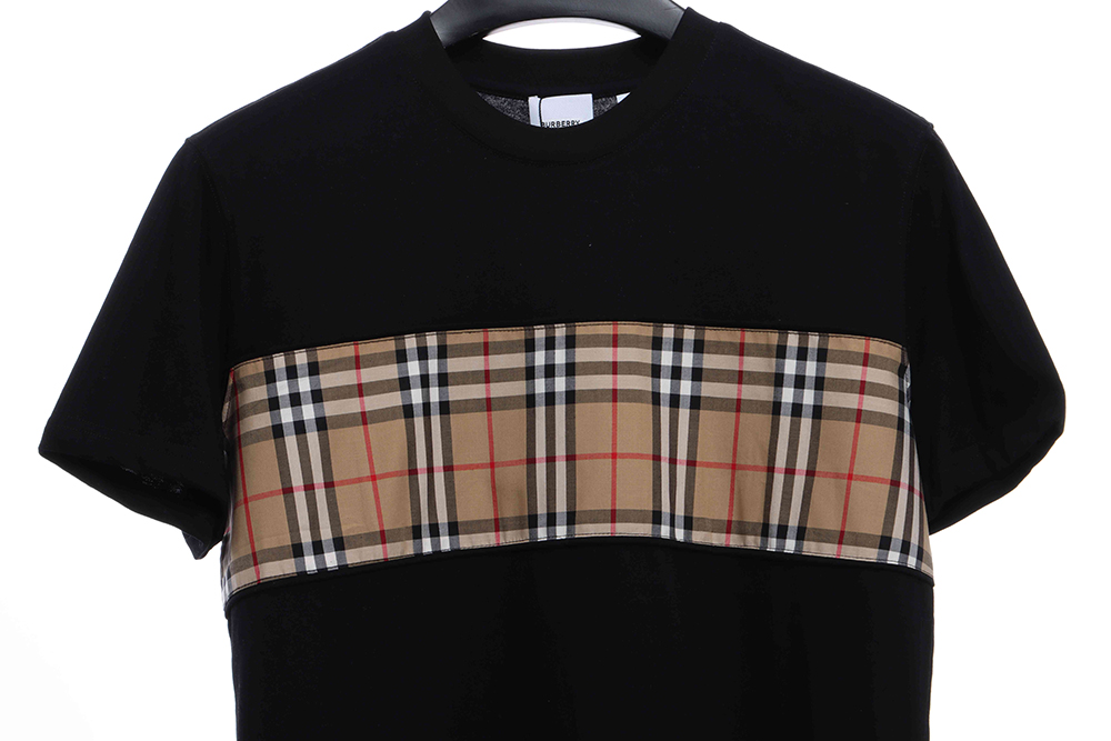 Burberry Classic Plaid Panel Short Sleeve TSK1