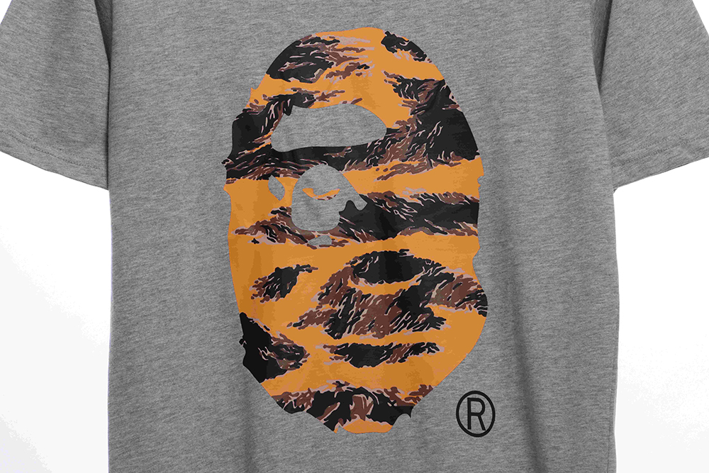 C ape head mountain print short sleeve TSK1