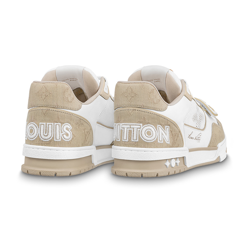 Louis Vuitton Trainer Beige White