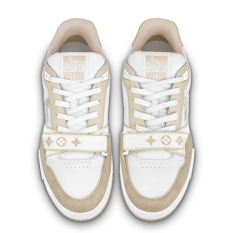 Louis Vuitton Trainer Beige White