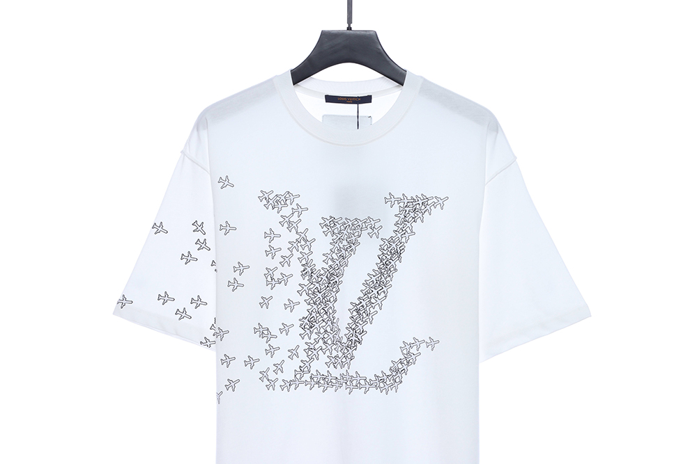 LV Airplane Print Short Sleeve TSK1