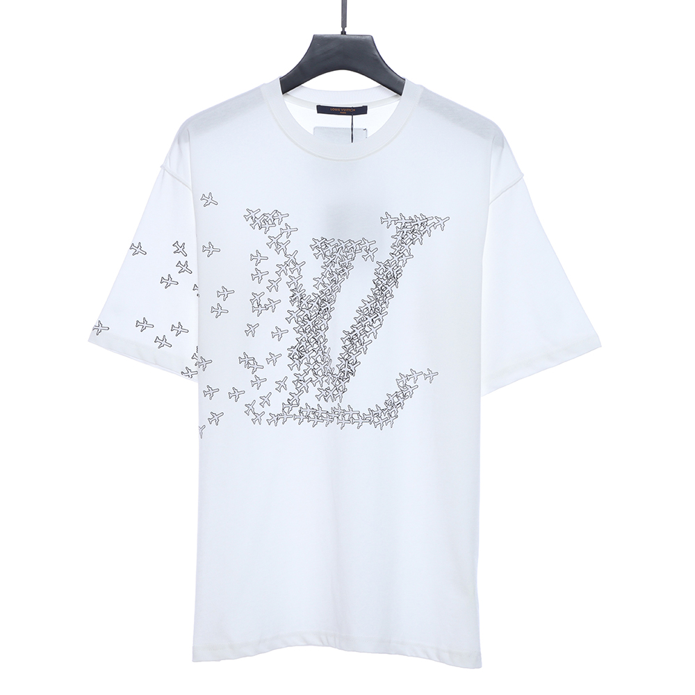 LV Airplane Print Short Sleeve TSK1