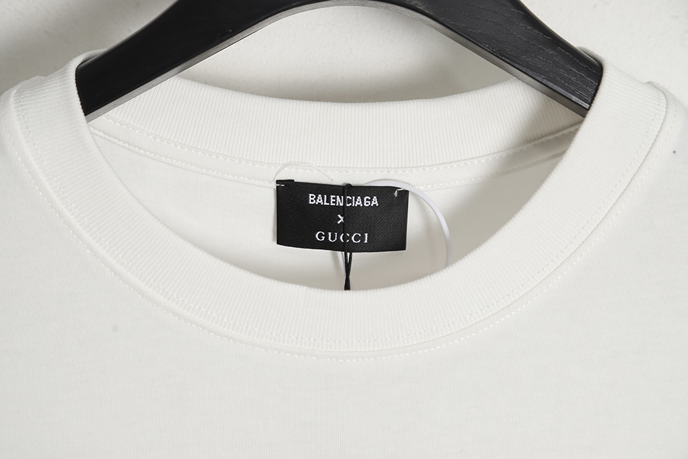 Gucci x Balenciaga Gucci Balenciaga joint orange logo print short sleeves