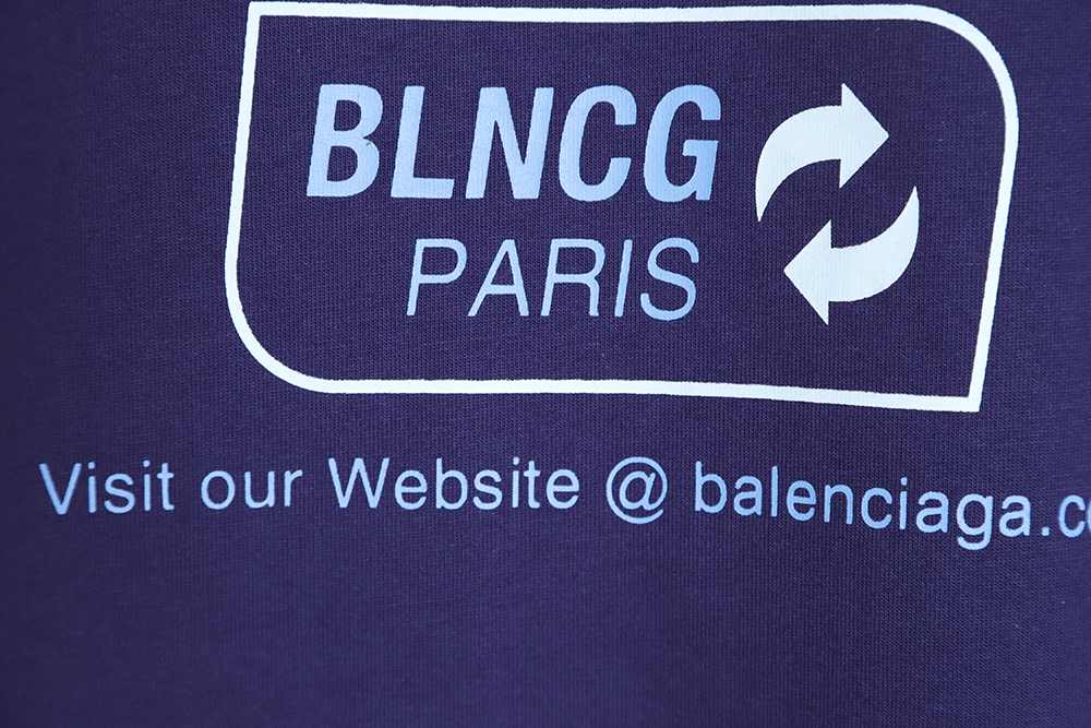 Balenciaga Balenciaga new environmental protection series wave LOGO short-sleeved T-shirt TSK2