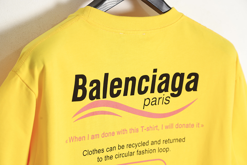 Balenciaga Balenciaga new environmental protection series wave LOGO short-sleeved T-shirt