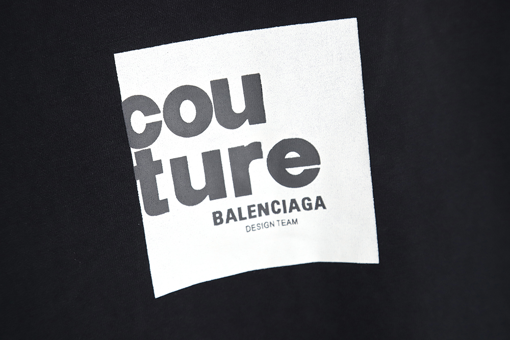 Balenciaga Balenciaga BLCG square letter print short-sleeved T-shirt TSK1
