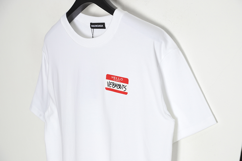 Balenciaga x VETEMENTS x Adidas Balenciaga Adidas Vetemeng three-party joint short-sleeved T-shirt