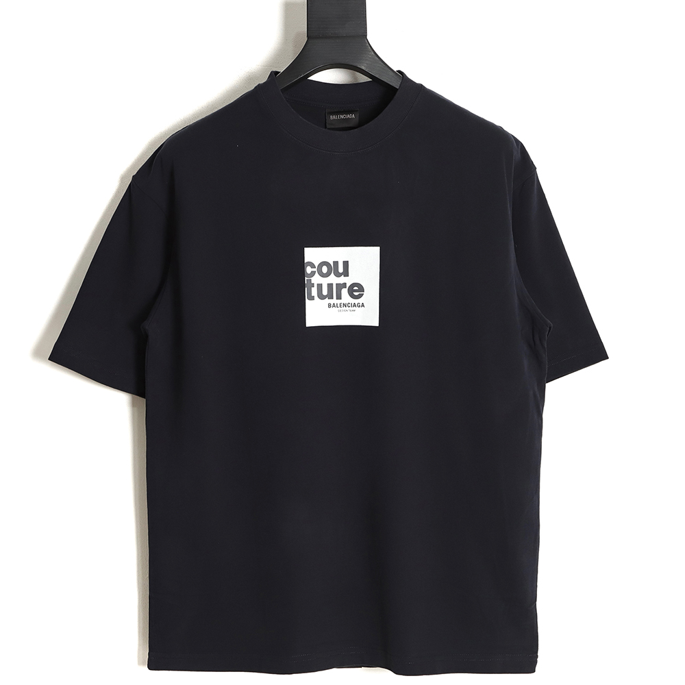 Balenciaga Balenciaga BLCG square letter print short-sleeved T-shirt TSK1