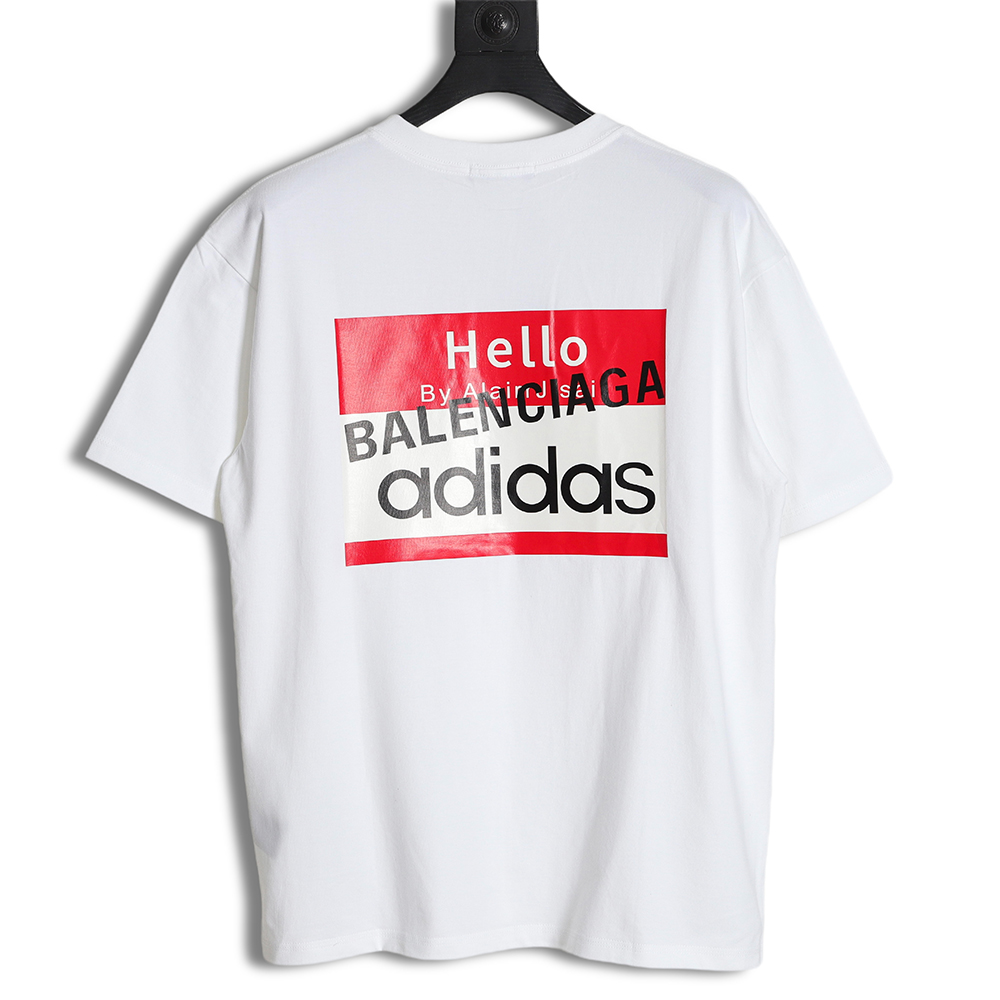 Balenciaga x VETEMENTS x Adidas Balenciaga Adidas Vetemeng three-party joint short-sleeved T-shirt