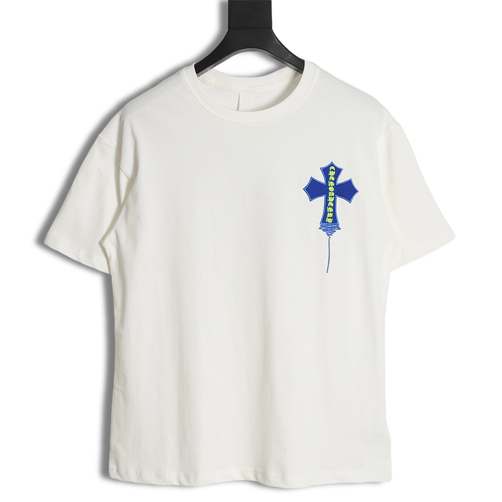 Chrome Hearts Cro Heart 23SS Stitched Cross Short Sleeve T-Shirt