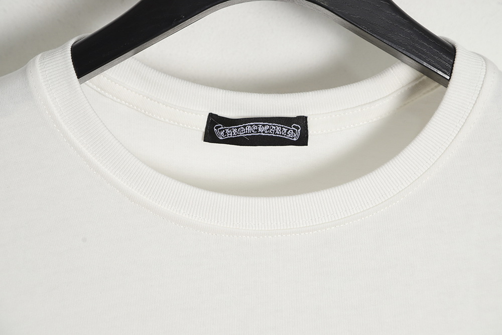Chrome Hearts Cro Heart 23SS Rivet Ironing Diamond Short Sleeve T-Shirt