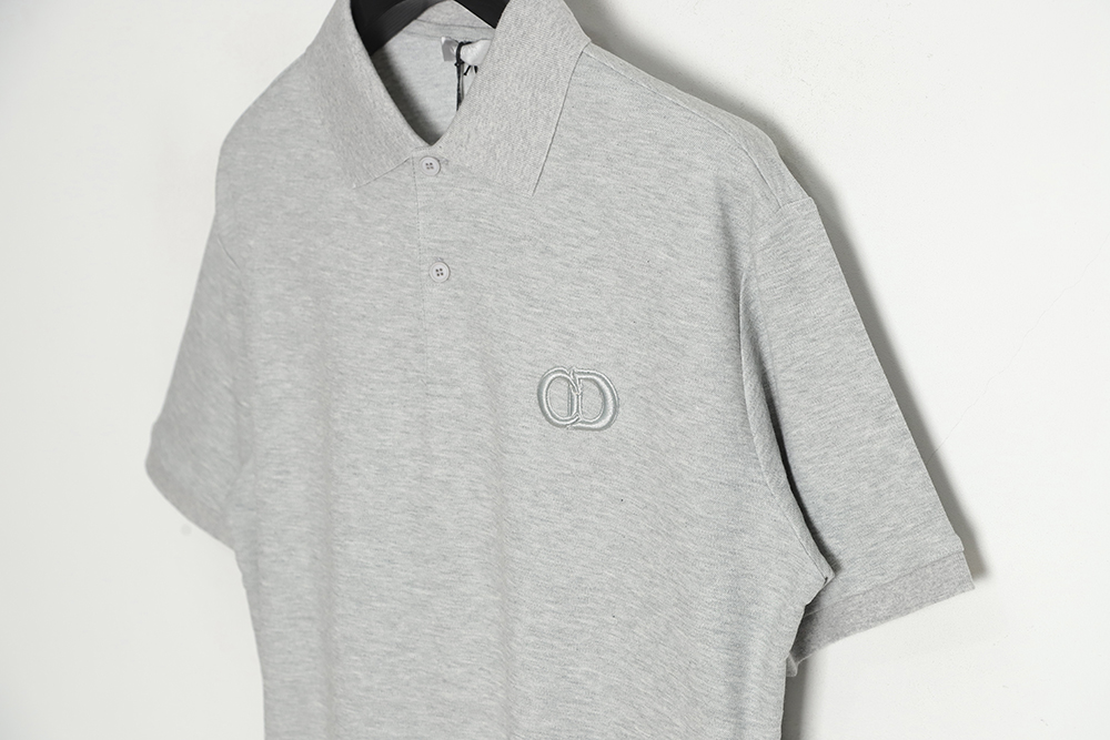 DIOR Dior CD embroidery short-sleeved POLO shirt TSK2