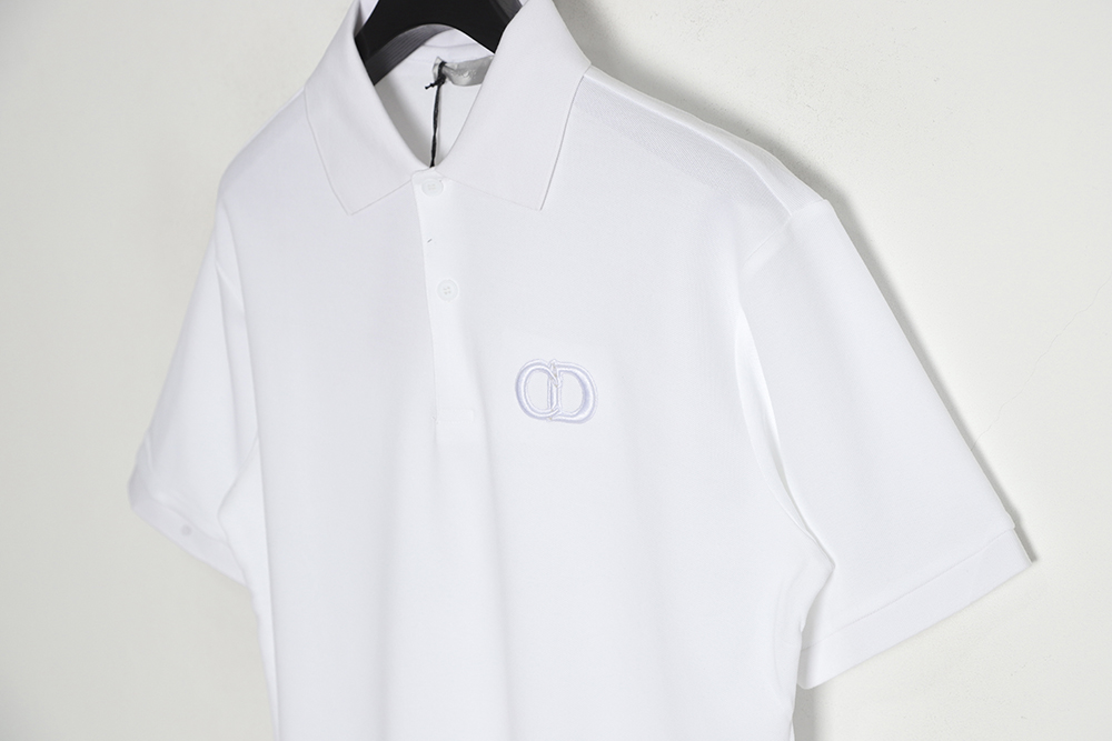 DIOR Dior CD embroidery short-sleeved POLO shirt TSK1