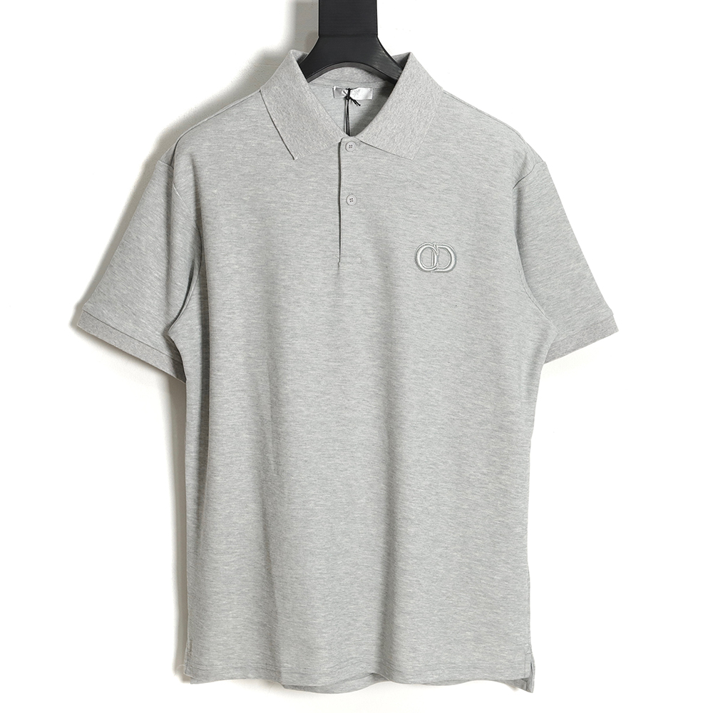 DIOR Dior CD embroidery short-sleeved POLO shirt TSK2