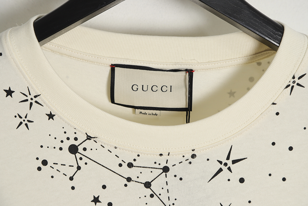 Gucci Gucci 23ss "Gucci Cosmogonie" star print short-sleeved T-shirt