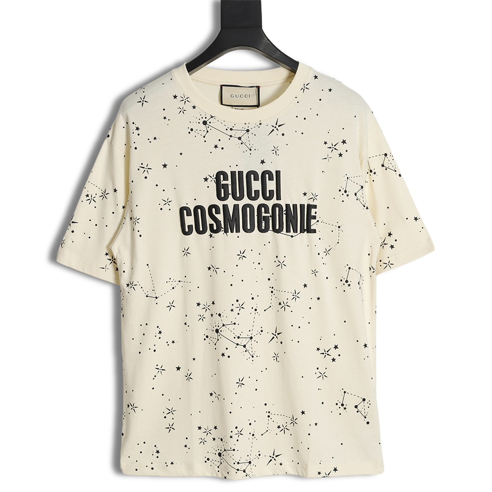 Gucci Gucci 23ss "Gucci Cosmogonie" star print short-sleeved T-shirt