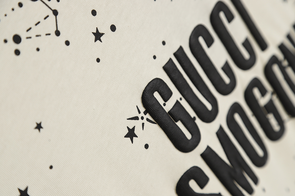 Gucci Gucci 23ss "Gucci Cosmogonie" star print short-sleeved T-shirt