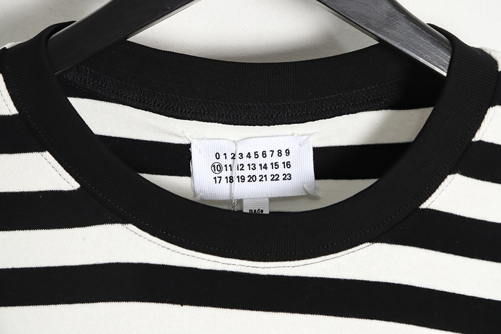 Margiela MM6 Pocket Stitched Stripe Short Sleeves