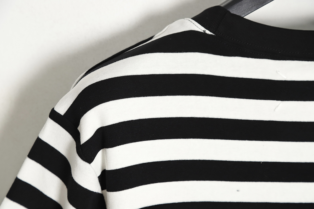 Margiela MM6 Pocket Stitched Stripe Short Sleeves