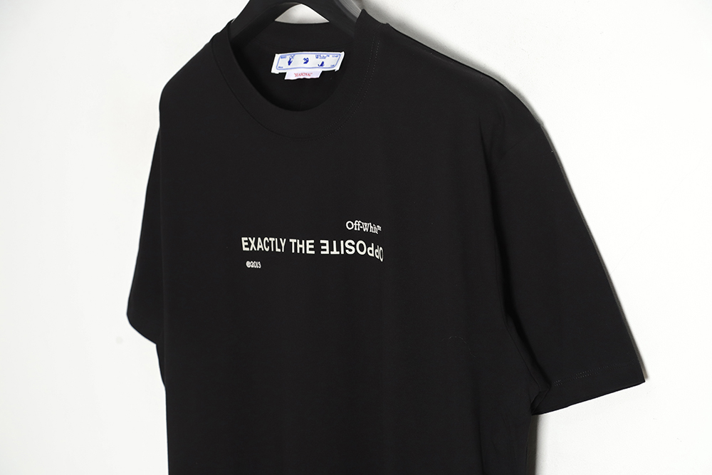 OFF-WHITE OW reverse lettering slogan short-sleeved T-shirt