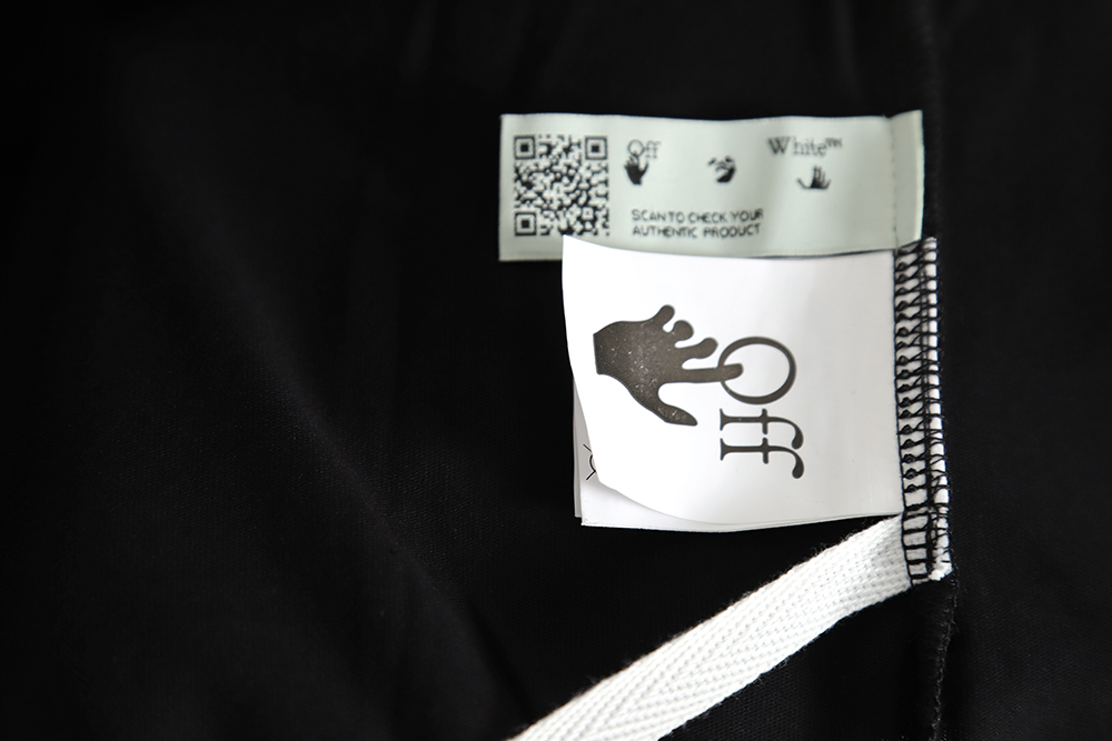 OFF-WHITE OW reverse lettering slogan short-sleeved T-shirt