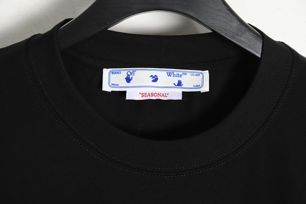 OFF-WHITE OW reverse lettering slogan short-sleeved T-shirt
