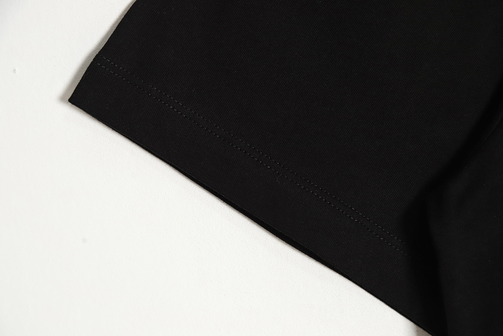 OFF-WHITE OW Red Gray Dissolving Gradient Short Sleeve T-Shirt