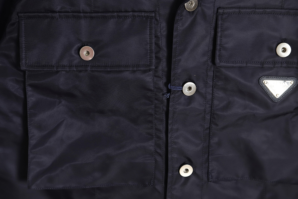 PRADA PRD 23SS Re-Nylon Double Pocket Short Sleeve Shirt