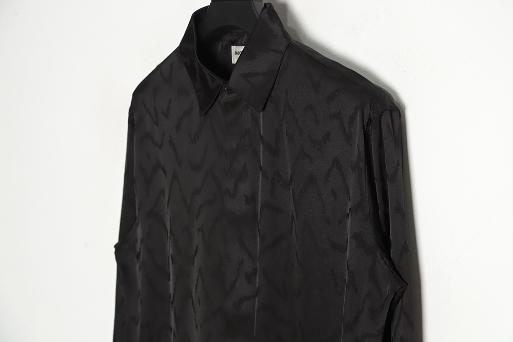 Saint Lauren Paris slp Saint Laurent 23SS printed jacquard silk shirt