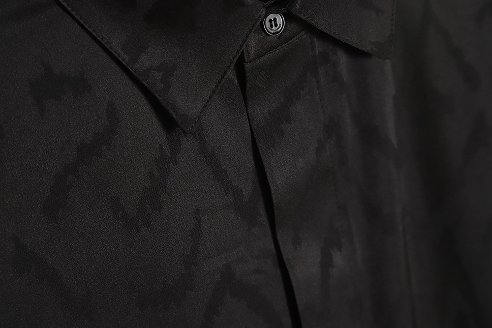 Saint Lauren Paris slp Saint Laurent 23SS printed jacquard silk shirt