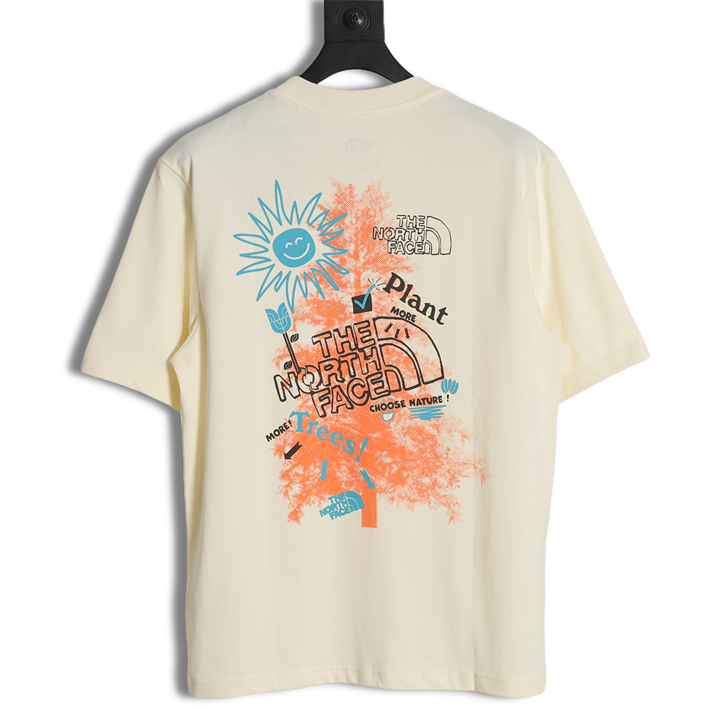 The North Face North Sunflower Tree Logo stitching print short-sleeved T-shirt