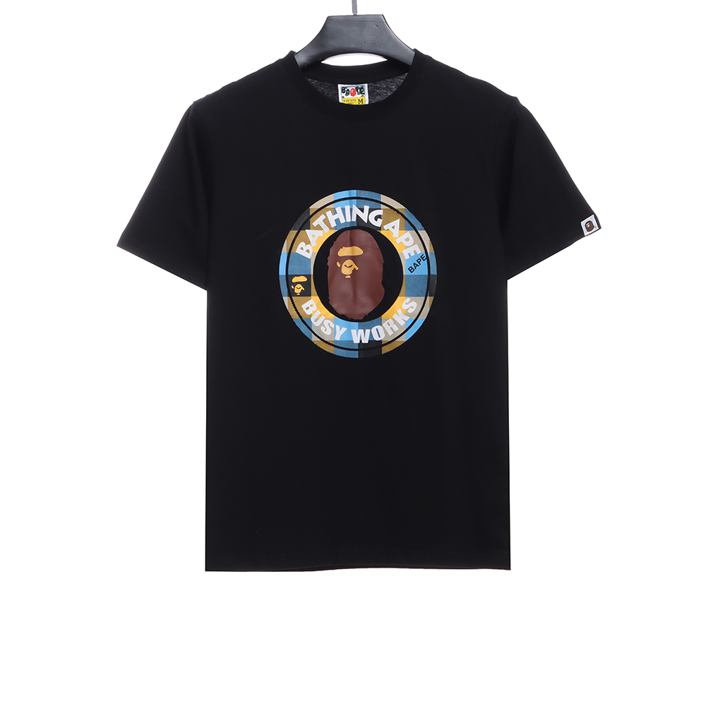 BAPE ape head stamp print short sleeve TSK1