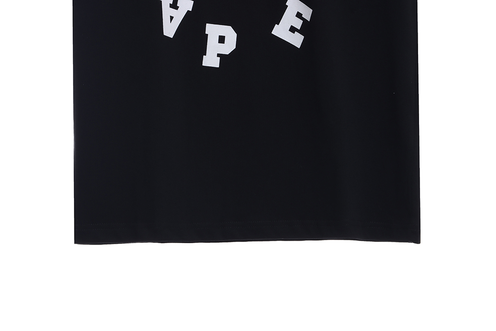 BAPE reverse ape head letter print short sleeves