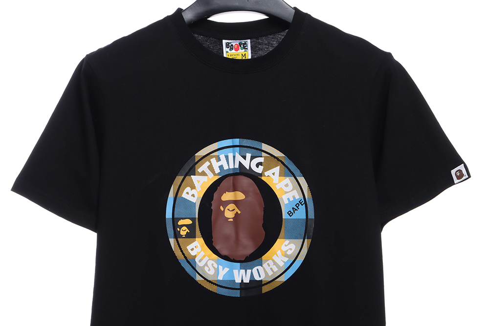 BAPE ape head stamp print short sleeve TSK1