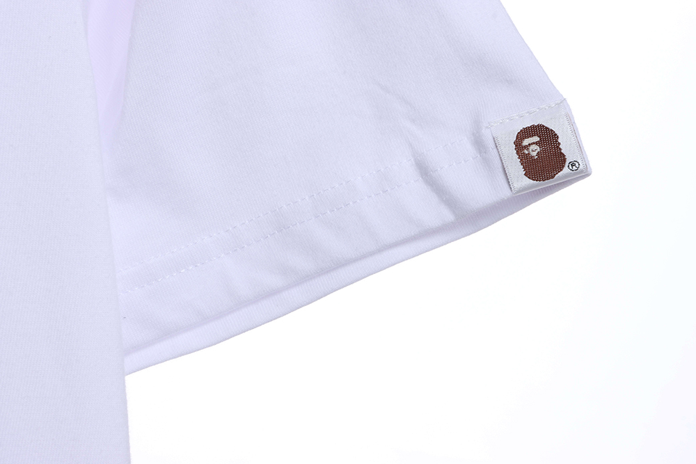BAPE ape head stamp print short sleeves