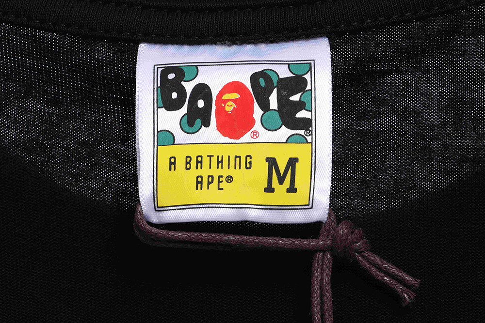 BAPE reverse ape head letter print short sleeves